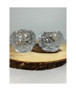 Pair Kosta Boda Sweden Snowball Tea Lite Candle Holder Winter Orrefors 2... - £20.12 GBP