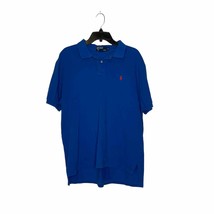 Polo Ralph Lauren Golf Shirt Size XL Blue Knit 100% Cotton Mens Sports O... - $23.75