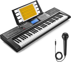 Donner Keyboard Piano, Professional/Beginner 61-Key Electric Keyboard, 6... - $155.97