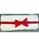 200 Red Velour / Velvet Band W/ Bow Christmas Ribbon 30&quot; For Presents Cr... - $12.44 CAD