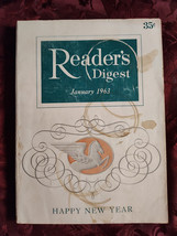 Readers Digest January 1963 Alcoholism Margaret Mead Andre Maurois Pablo Casals - £6.36 GBP