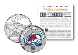 Colorado Avalanche Nhl Hockey Colorado Statehood Quarter U.S. Coin * Licensed * - £6.84 GBP