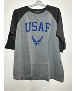 Men&#39;S Long Sleeve Usaf United States Air Force Crew T-Shirt, Charcoal, 2Xl - $28.99