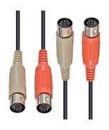 The Axcessables Mid-203 10Ft Dual 5-Pin To Dual 5-Pin Midi (Musical Inst... - €33,41 EUR