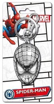 Marvel Comics Spider-Man Mask Face Metal Pewter Key Ring Keychain, NEW U... - $7.80