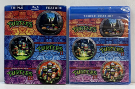 Triple Feature: Teenage Mutant Ninja Turtles I, II, III (2012, Blu-Ray) Sealed! - £14.98 GBP