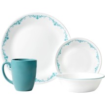 ♻️ Corelle Garden Lace Teal/Turquoise Dinnerware One (Replacement) Place... - $1,117.93 MXN