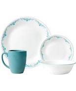 ♻️ Corelle Garden Lace Teal/Turquoise Dinnerware One (Replacement) Place... - $1,114.98 MXN