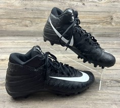 Nike Alpha Menace Football Cleats Mens Size 11 #880137-011 Black/White - £27.14 GBP