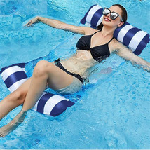 Inflatable Floating Pool Beach Hammock Lounge Chair Water Swimming Floating Bed - £18.95 GBP