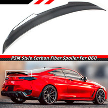 Fit 2017-2022 INFINITI Q60 Real Carbon Fiber PSM Style Trunk Spoiler Wing Lip - £121.88 GBP