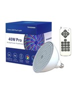 Toveenen Pro 40w RGB Remote Controlled Pool Light Bulb 25,000 Hour 50% B... - $54.44