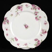 Haviland Limoges Schleiger 39C Pink Roses Dinner Plate, Antique France 9... - £19.95 GBP