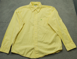 American Eagle Outfitters Shirt Mens Large Yellow Pocket Long Sleeve But... - £15.70 GBP