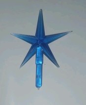 Vintage BLUE SMALL CLASSIC STAR Ceramic Christmas Tree 2.5” TOPPER 3/16”... - $6.75