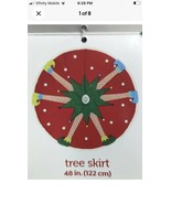 Tree Skirt  Marry  Christmas/Elm legs  48” December Home. Shipping In 24... - $35.63