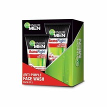 Garnier Men Acno Fight Anti-Pimple Facewash, Pack of 2 x 100 gm - £15.21 GBP