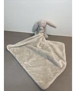 Jellycat Bashful Bunny Soother Light Gray Lovey Security Plush Blanket - $6.33