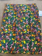 LuLaRoe Cassie Pencil Skirt Womens Sz 2XL Roses Flowers Floral Geo Print NWT - £8.88 GBP