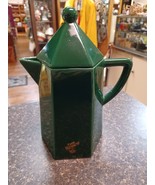 Cafe Vergnano Green Ceramic Coffee Pot - $39.59