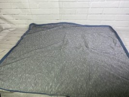 Coccoli Gray Blue Trim Jersey Knit Stretch Soft Baby Blanket Security Lovey 2018 - £27.77 GBP