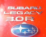 OEM 2008 - 2009 Subaru Legacy 3.0 R Rear Lift Gate Emblem Nameplate Set - $44.99