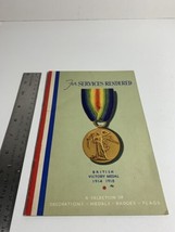 Military Booklet on British Medals, Badges, Flags, Decorations form WW 1 - £15.39 GBP