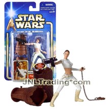Year 2002 Star Wars Attack of the Clones 3.5&quot; Figure Arena Escape PADME AMIDALA - £31.33 GBP