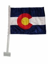 10x14 State of Colorado Double Sided Car Window Vehicle 10&#39;&#39;x14&#39;&#39; Flag BEST Gard - £10.29 GBP