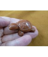 Y-TUR-LA-576) little Orange Goldstone TORTOISE TURTLE FIGURINE gemstone ... - $19.99