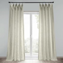 Hpd Half Price Drapes Heavy Linen Curtain 50 X 84, (1 Panel), 84, Malted Cream - £52.73 GBP