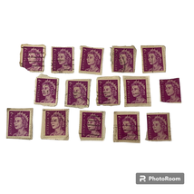 Australian Stamp 7c Queen Elizabeth II Issued 1966 Canceled Purple Hard ... - $59.87