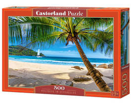 500 Piece Jigsaw Puzzle, Holidays in Seychelles, Tropical beach, Landscape puzzl - £12.85 GBP