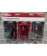 Hyper Tough 77 Piece Ratchet Driver Set Tubby &amp; Precision Driver set Fas... - $44.85 CAD
