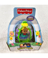 Fisher Price Little People Eddie w/ Pet Frog Tippity Top Egg Easter Vtg ... - £8.13 GBP