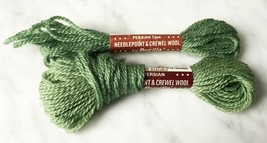 Vintage Bucilla Persian Wool Needlepoint Crewel Yarn - 1+ Skein Green #115 - $4.04
