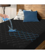 Waterproof Mattress Pad Protector Quilted Matress Cover Noiseless Fitted... - $58.34 CAD+