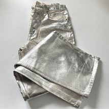 Zara ZW High - Rise  Boyfriend Jeans SILVER size 6 NWT - £129.84 GBP