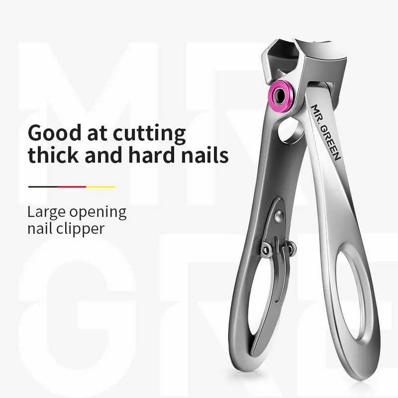 Sporting MR.GREEN Nail Clippers Stainless Steel Wide Jaw Opening Manicure Finger - £38.31 GBP