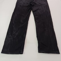 Levi's 505 Straight Regular Fit Men's Black Cotton Blend Jeans Size 36×30 image 13