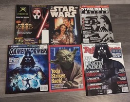 Lot of 6 Star Wars Magazines Insider Game Informer Rolling Stone Time Xbox  - £15.40 GBP