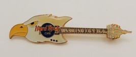 Hard Rock Cafe Washington DC Eagle Shaped Guitar Lapel Hat Collectible Pin - $19.60