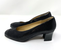 Gabor Lady Leather Pump Block Heel Shoes Size 6.5M - €31,93 EUR