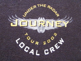 JOURNEY UNDER THE RADAR TOUR 2002 LOCAL CREW ONE SIDED XL STREET TEAM SH... - £23.35 GBP