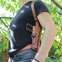 Fits SR 1911 Ruger 45 ACP 9/45 With Rail 4.25”BBL Leather Shoulder Holster #7391 image 2