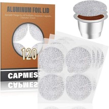 CAPMESSO Espresso Foils -Coffee Pod Seal Lids to Reusable Nespresso Caps... - £10.70 GBP