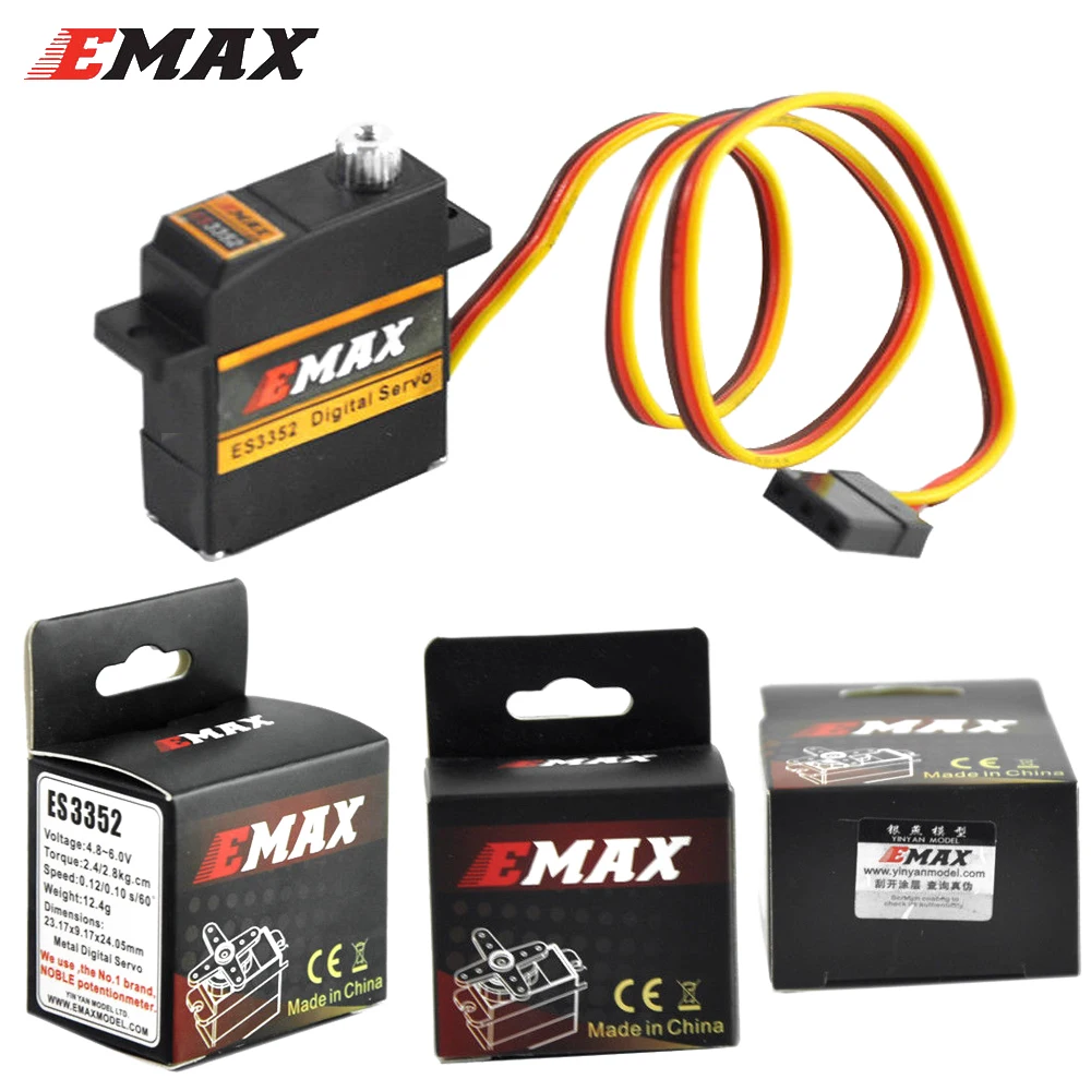 EMAX ES3352 12.4g Mini Metal Gear Digital Servo for RC Airplane Suitable For - £20.44 GBP+