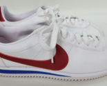 Nike Womens Classic Cortez Forrest Gump Leather White Red 807471-103 Sz 8.5 - £55.23 GBP