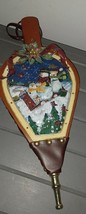 Vintage Christmas Fireplace Bellow Wall Decoration 3D Snowman Metal Wall... - $20.00