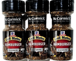 3 Pack McCormick Grill Mates Hamburger Seasoning 2.7oz Gluten Free bb 12... - $20.99